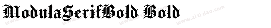 ModulaSerifBold Bold字体转换